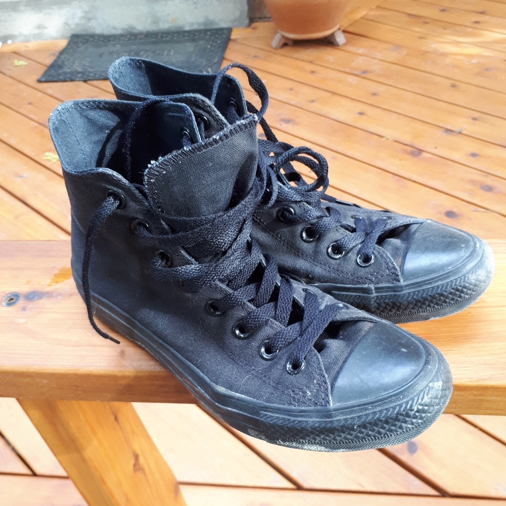 Black Converse Hi-tops